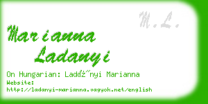 marianna ladanyi business card